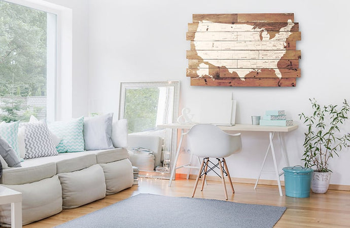 *HUUUGE* USA Map Wall Decor General VIP