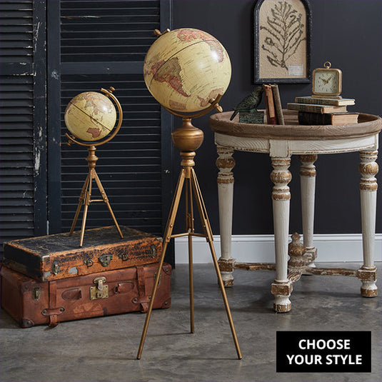 World Globe on Tripod Stand, Pick Your Style General CT