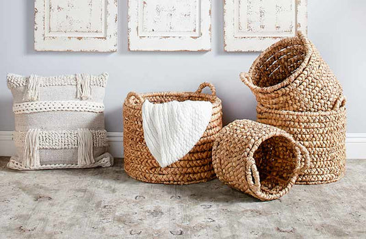 Water Hyacinth Baskets Set of 4 General UMA