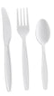 Wrapped White Heavy Weight Plastic Cutlery Pack with Knife, Fork, and Spoon - 500/Case Flatware Sets PROstorez