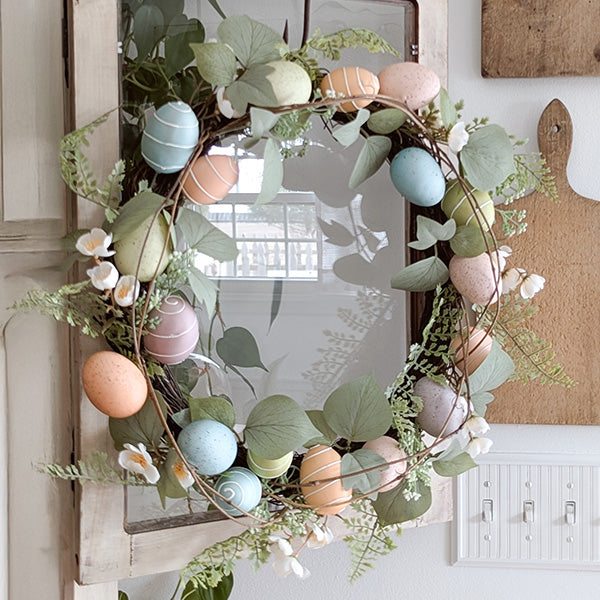 Load image into Gallery viewer, Indoor/Outdoor Easter Egg Wreath, Choose Your Style Shop ABH
