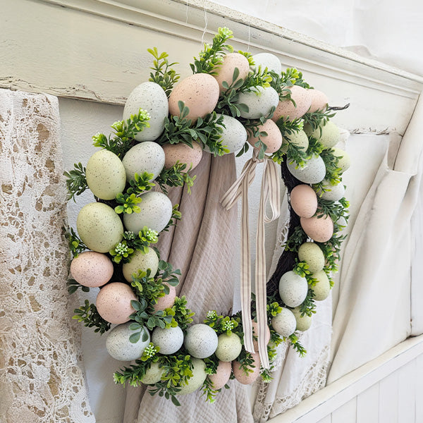 Load image into Gallery viewer, Indoor/Outdoor Easter Egg Wreath, Choose Your Style Shop ABH
