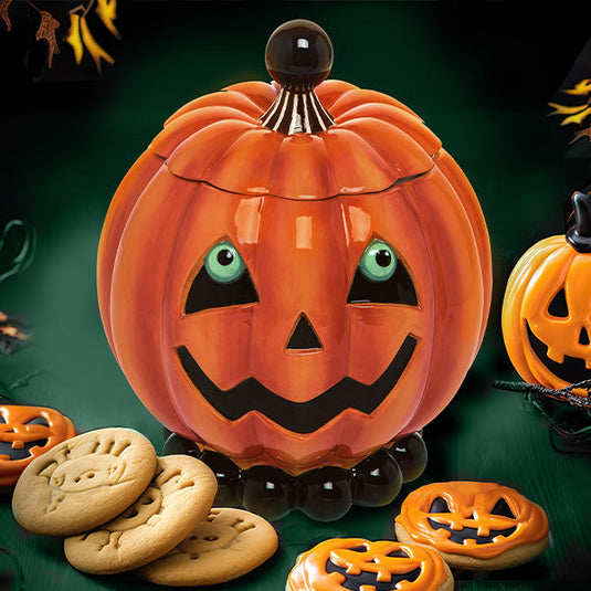 Halloween Carnival Pumpkin Cookie Jar General TP