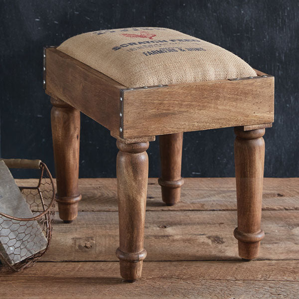 Grain Sack Footstool Whats trending CT