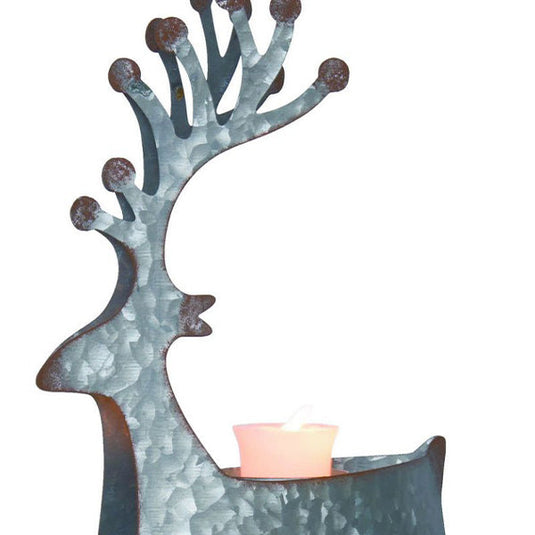 Metal Reindeer Candle Holder, Choose Your Size Whats trending TP