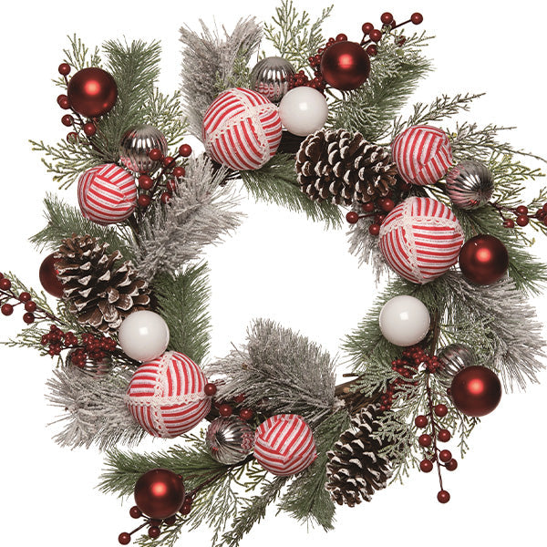 Load image into Gallery viewer, Peppermint Striped Artificial Christmas Arrangements, Choose Your Style Whats trending TP
