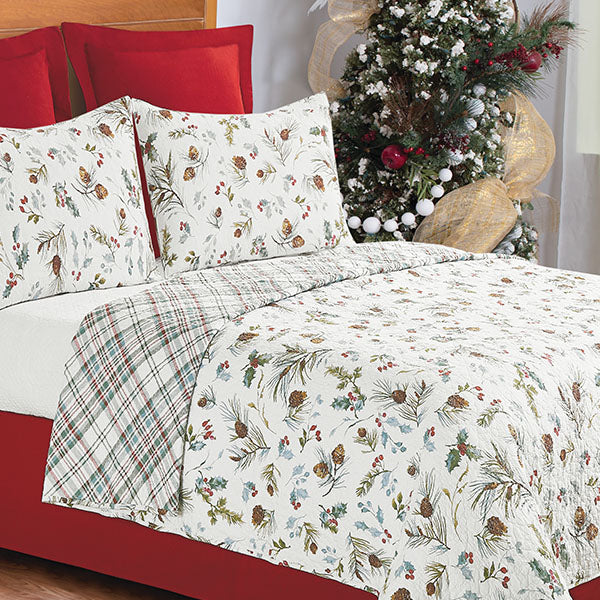 Load image into Gallery viewer, Holly Reversible Quilt Set, Choose Your Size General CNF
