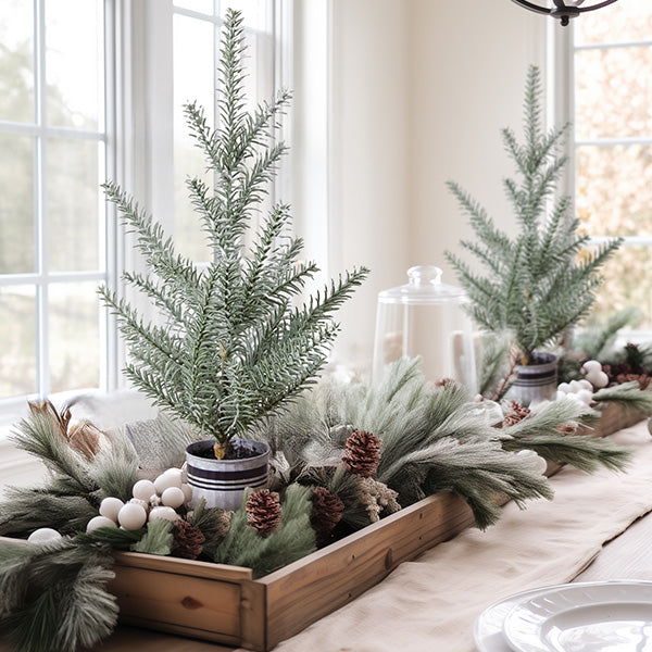 Faux Fir Tree with Galvanized Pot Whats trending CT