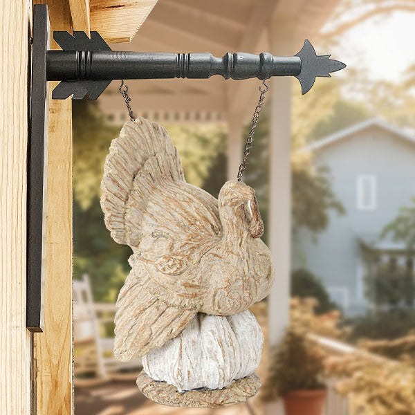 Load image into Gallery viewer, Distressed Wooden Turkey with Bracket Option | OUR &quot;Fall&quot; SIGNS OF THE SEASONS Edition General ABH
