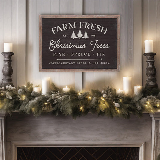 Farm Fresh Christmas Trees Sign Whats trending TP